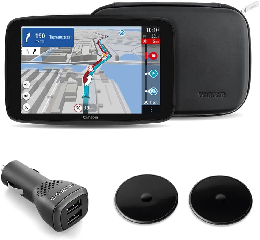 TomTom Truck Sat Nav GO Expert Plus Premium Pack (7 Inch HD Screen, Large Vehicle Routing and POIs, TomTom Traffic, World Maps, Live Restriction Warnings, Quick Updates Via WiFi, USB-C) - NEW SOFTWARE image 1 TomTom Truck Sat Nav GO Expert Plus Premium Pack (7 Inch HD Screen, Large Vehicle Routing and POIs, TomTom Traffic, World Maps, Live Restriction Warnings, Quick Updates Via WiFi, USB-C) - NEW SOFTWARE image 1